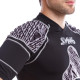 Футболка захисна для гри в регбі регбійка SYN6 SS375-F L-XL чорний-сірий