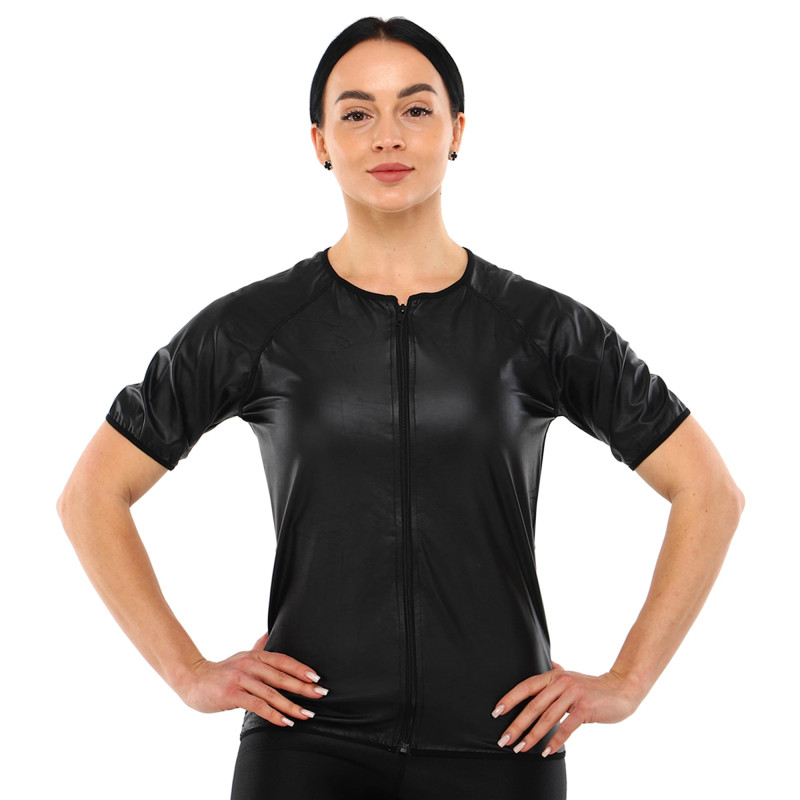 Кофта-сауна для схуднення жіноча HEATOUTFIT ST-2115 M-3XL чорний