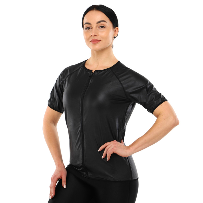 Кофта-сауна для схуднення жіноча HEATOUTFIT ST-2115 M-3XL чорний