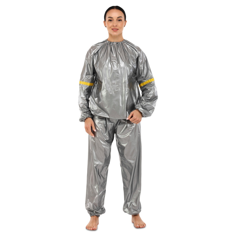 Костюм-сауна для схуднення SAUNA SUIT SIBOTE ST-2122 L-3XL сірий