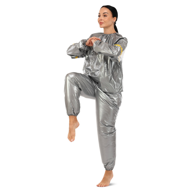 Костюм-сауна для схуднення SAUNA SUIT SIBOTE ST-2122 L-3XL сірий
