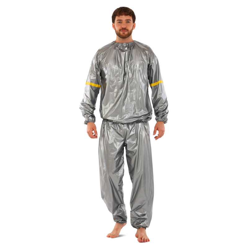 Костюм-сауна для схуднення SAUNA SUIT SIBOTE ST-2122 L-3XL сірий