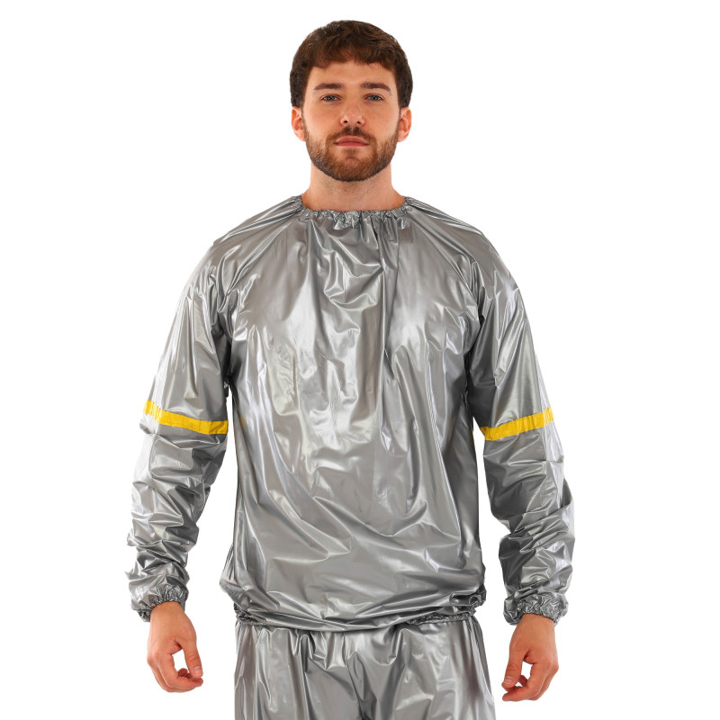 Костюм-сауна для схуднення SAUNA SUIT SIBOTE ST-2122 L-3XL сірий
