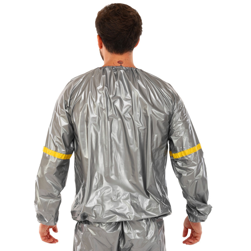 Костюм-сауна для схуднення SAUNA SUIT SIBOTE ST-2122 L-3XL сірий
