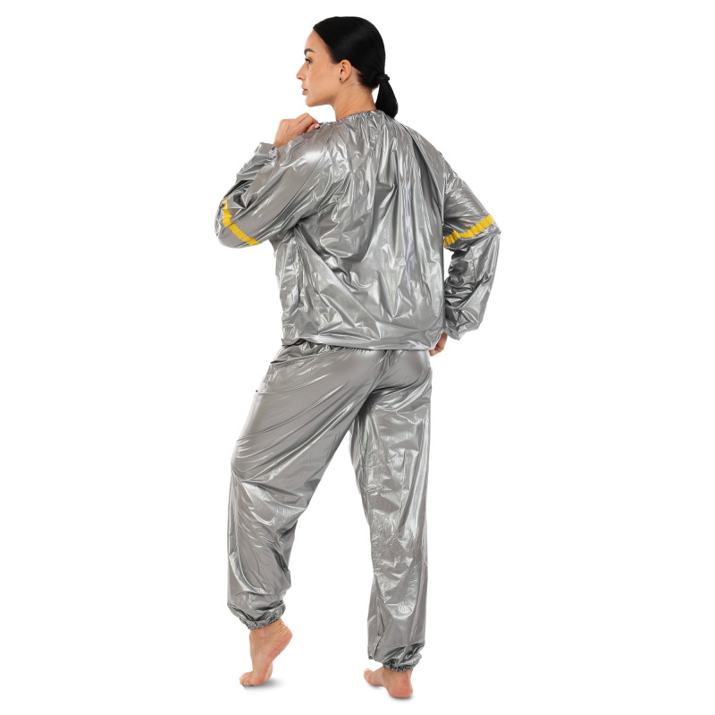 Костюм-сауна для схуднення SAUNA SUIT SIBOTE ST-2122 L-3XL сірий