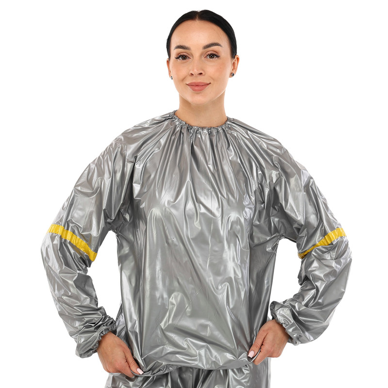 Костюм-сауна для схуднення SAUNA SUIT SIBOTE ST-2122 L-3XL сірий