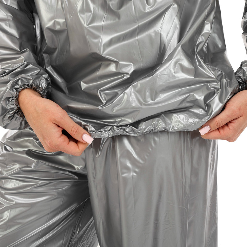 Костюм-сауна для схуднення SAUNA SUIT SIBOTE ST-2122 L-3XL сірий