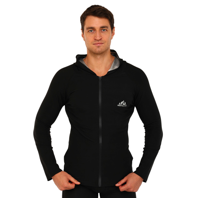 Кофта для схуднення з ефектом сауни HEATOUTFIT ST-2142 M-4XL чорний