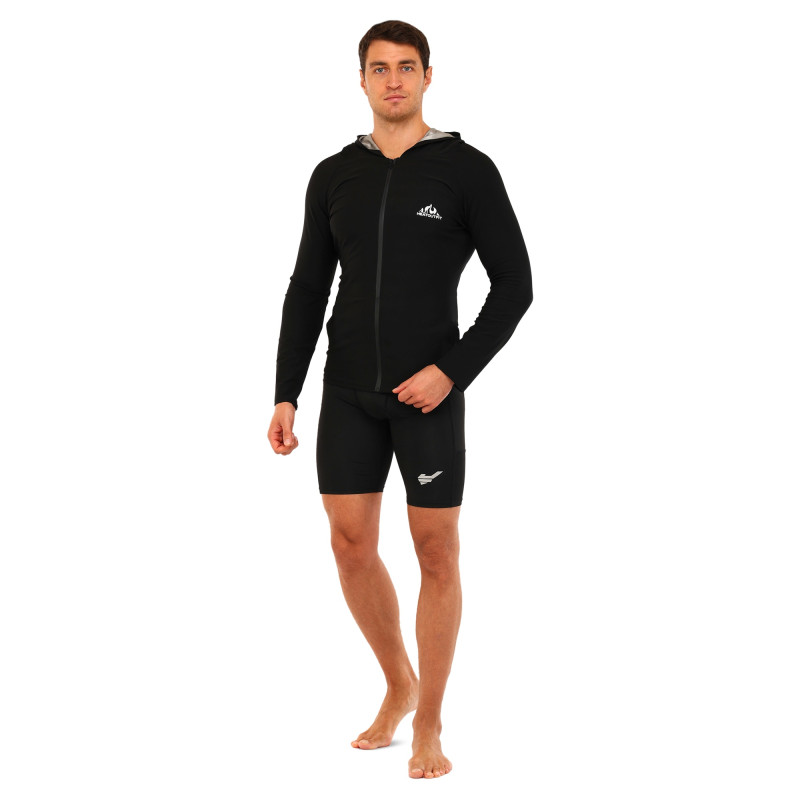 Кофта для схуднення з ефектом сауни HEATOUTFIT ST-2142 M-4XL чорний