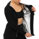 Кофта для схуднення з ефектом сауни HEATOUTFIT ST-2142 M-4XL чорний