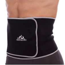 Пояс для схуднення з композитної тканини Nano Hot Silver HEATOUTFIT ST-2148-L розмір 110смх23смх3мм чорний