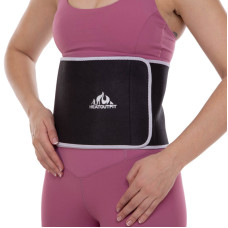 Пояс для схуднення з композитної тканини Nano Hot Silver HEATOUTFIT ST-2148-M розмір 100смх18смх3мм чорний