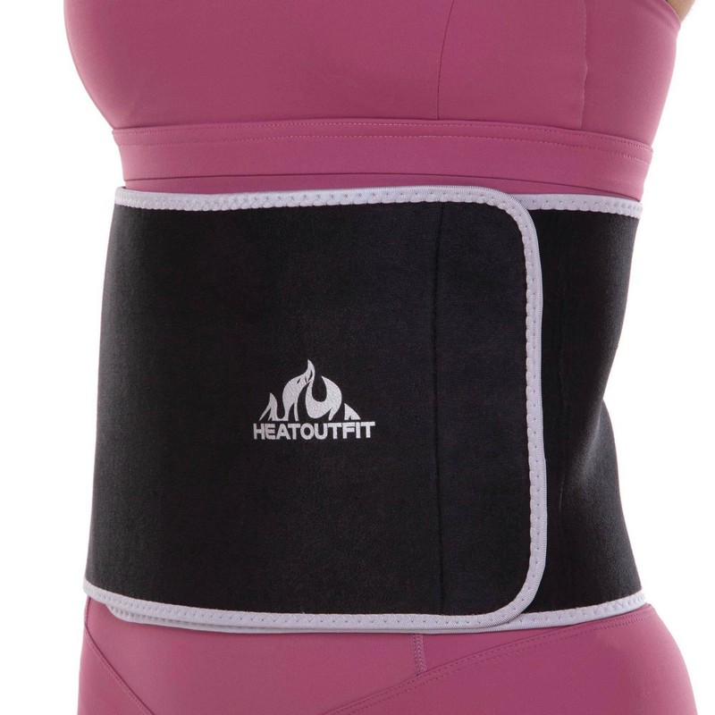 Пояс для схуднення з композитної тканини Nano Hot Silver HEATOUTFIT ST-2148-M розмір 100смх18смх3мм чорний