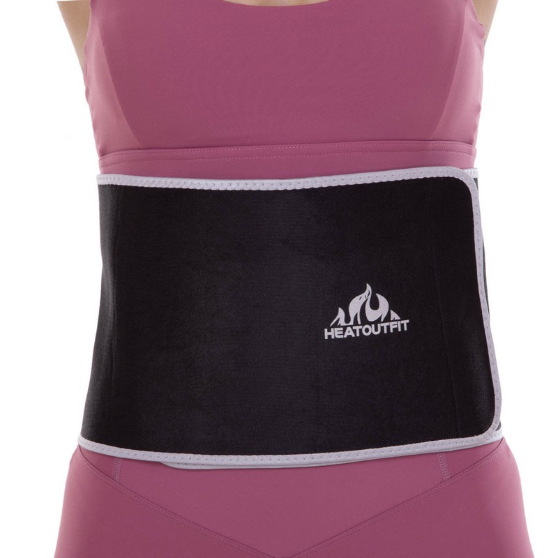 Пояс для схуднення з композитної тканини Nano Hot Silver HEATOUTFIT ST-2148-M розмір 100смх18смх3мм чорний