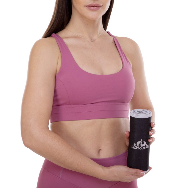 Пояс для схуднення з композитної тканини Nano Hot Silver HEATOUTFIT ST-2148-M розмір 100смх18смх3мм чорний