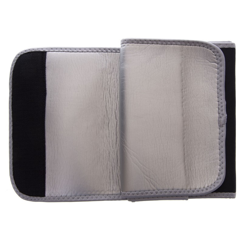 Пояс для схуднення з композитної тканини Nano Hot Silver HEATOUTFIT ST-2148-M розмір 100смх18смх3мм чорний