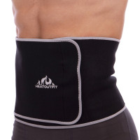 Пояс для схуднення з композитної тканини Nano Hot Silver HEATOUTFIT ST-2148-XL розмір 110смх28смх3мм чорний
