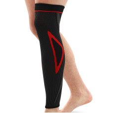Бандаж еластичний подовжений компресійний на гомілку і коліно Knee compression sleeve SIBOTE ST-7218 1шт