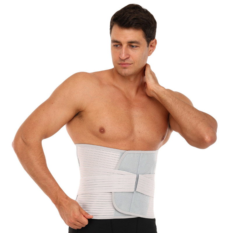 Пояс корсет для підтримки попереку з металевими вставками SIBOTE ST-7262 M-2XL білий