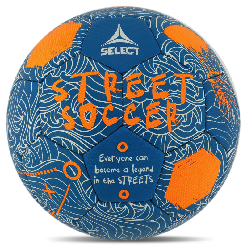 М'яч для вуличного футболу SELECT STREET SOCCER V24 STREET-BO №4,5 синій-помаранчевий