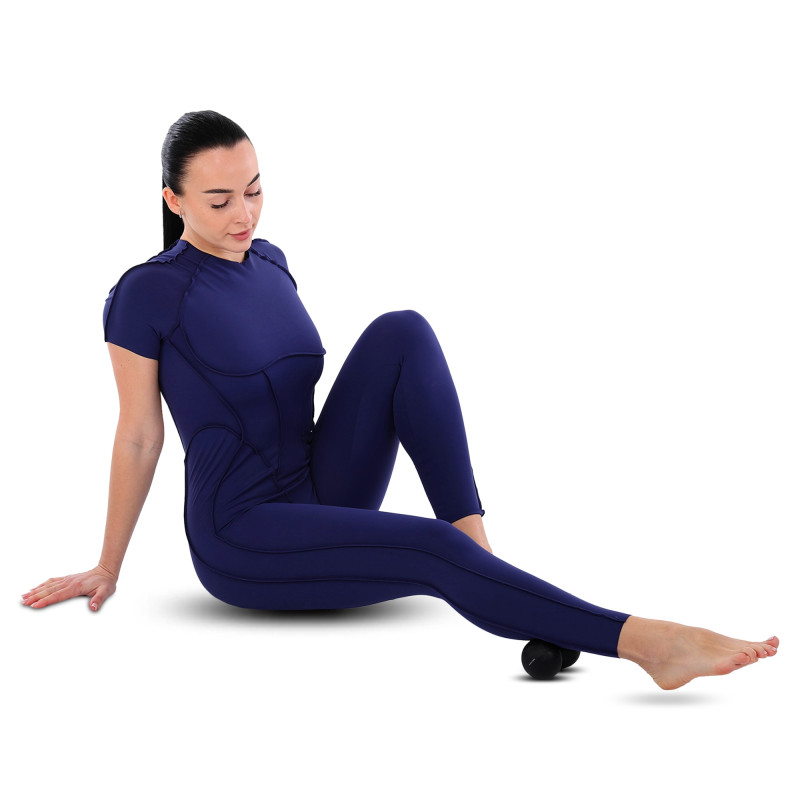 М'яч масажний подвійний для МФР та самомасажу Duoball BODY SCULPTURE SXBB-0122-B ø6,5см чорний