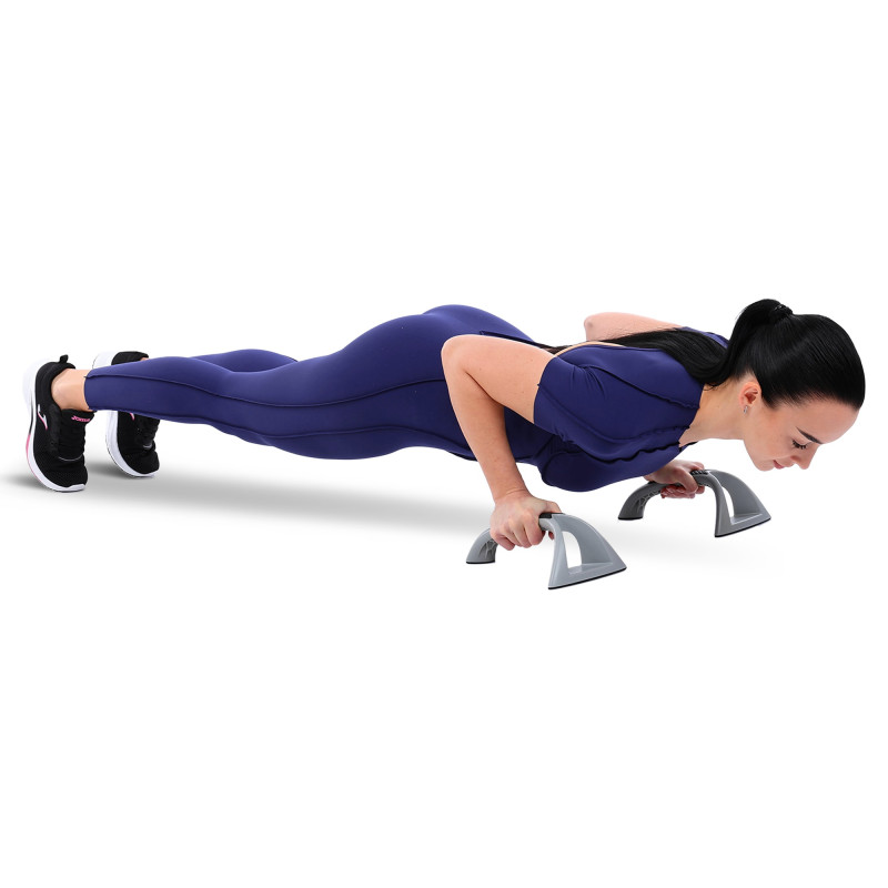 Упори для віджимань 2штуки BODY SCULPTURE SXBB-634-B PUSH-UP BAR чорний-сірий