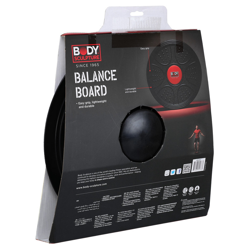 Диск балансувальний балансборд з регулюванням висоти BALANCE BOARD BODY SCULPTURE SXBB-6360-B ø40см чорний
