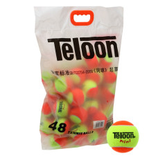 М'ячі для великого тенісу TELOON KIDS MINI Stage-2 48шт помаранчевий-салатовий
