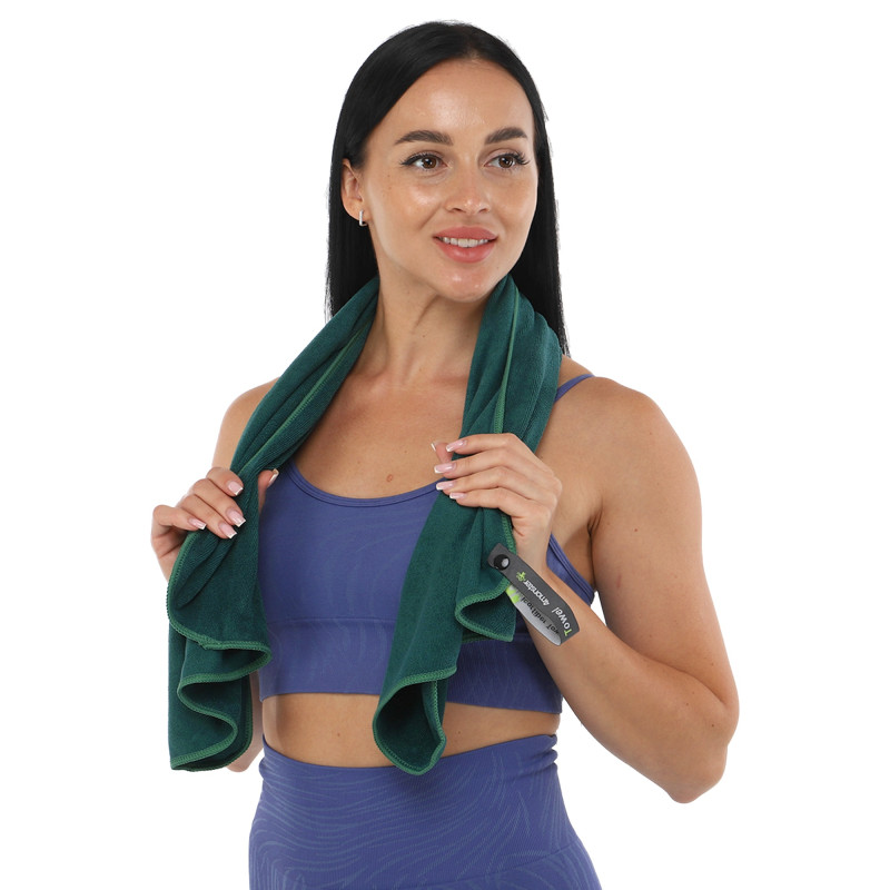 Рушник спортивний з мікрофібри в чохлі TERRY TOWEL 4Monster T-EFT-100 50х100см кольори в асортименті