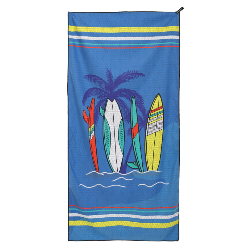 Рушник для пляжу та басейну з мікрофібри SURFBOARD BEACH TOWEL T-SBT 80х160см кольори в асортименті