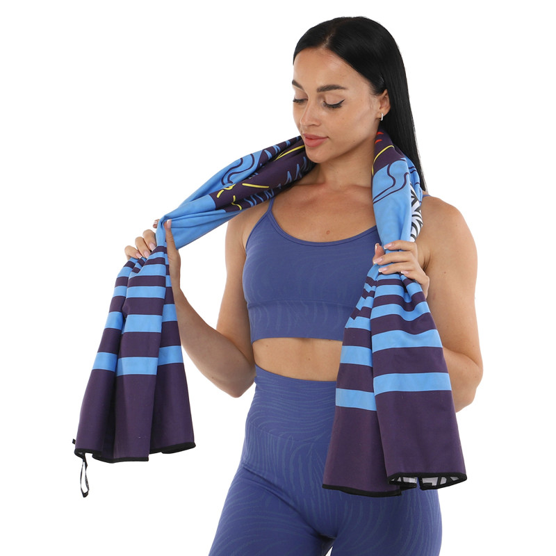 Рушник для пляжу та басейну з мікрофібри SURFBOARD BEACH TOWEL T-SBT 80х160см кольори в асортименті