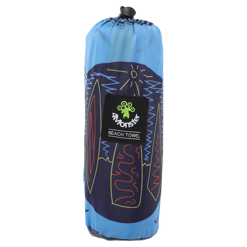 Рушник для пляжу та басейну з мікрофібри SURFBOARD BEACH TOWEL T-SBT 80х160см кольори в асортименті