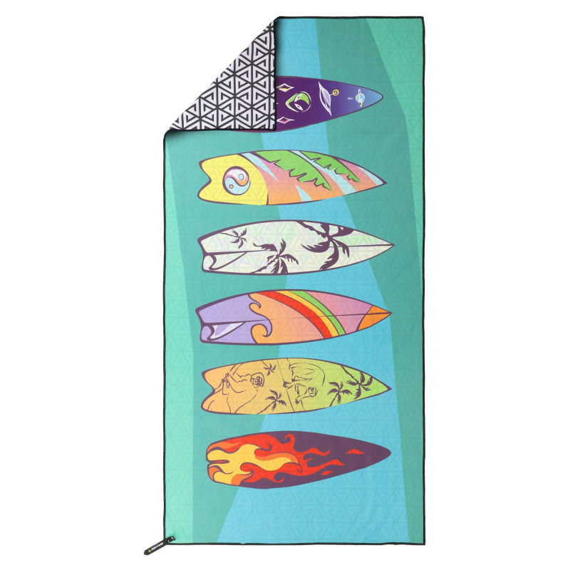 Рушник для пляжу та басейну з мікрофібри SURFBOARD BEACH TOWEL T-SBT 80х160см кольори в асортименті