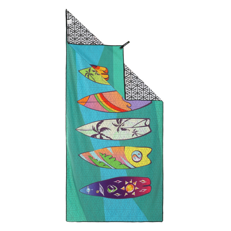 Рушник для пляжу та басейну з мікрофібри SURFBOARD BEACH TOWEL T-SBT 80х160см кольори в асортименті