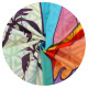 Рушник для пляжу та басейну з мікрофібри SURFBOARD BEACH TOWEL T-SBT 80х160см кольори в асортименті