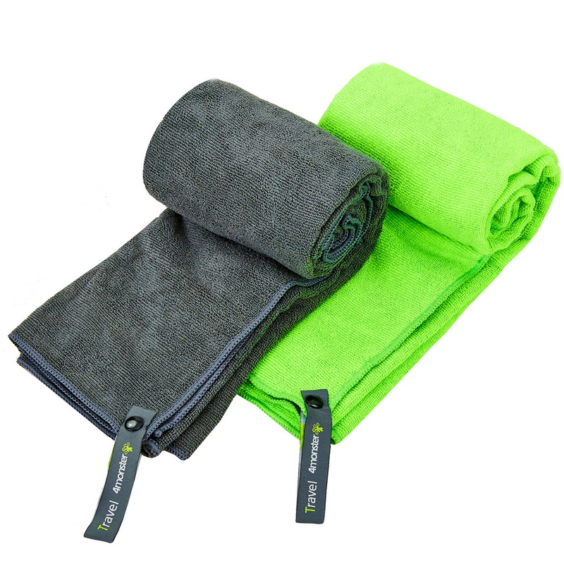 Рушник спортивний з мікрофібри TRAVEL TOWEL 4Monster T-SQT 60х120см кольори в асортименті