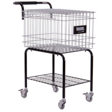 Кошик для тенісних м'ячів візок TENNIS BALL CART на 350 м'ячів TELOON T115-350 чорний-срібний