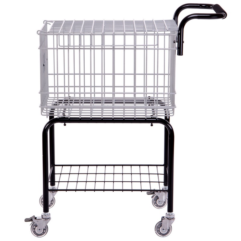 Кошик для тенісних м'ячів візок TENNIS BALL CART на 350 м'ячів TELOON T115-350 чорний-срібний