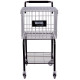 Кошик для тенісних м'ячів візок TENNIS BALL CART на 350 м'ячів TELOON T115-350 чорний-срібний
