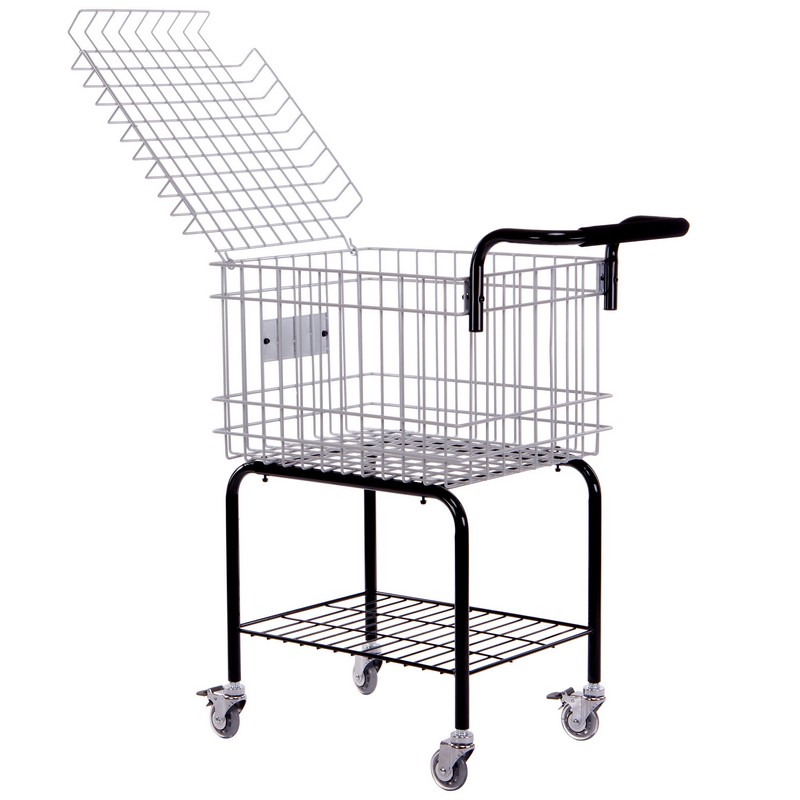 Кошик для тенісних м'ячів візок TENNIS BALL CART на 350 м'ячів TELOON T115-350 чорний-срібний
