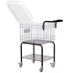 Кошик для тенісних м'ячів візок TENNIS BALL CART на 350 м'ячів TELOON T115-350 чорний-срібний