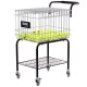 Кошик для тенісних м'ячів візок TENNIS BALL CART на 350 м'ячів TELOON T115-350 чорний-срібний
