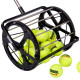 Машина-кошик для збору тенісних м'ячів TENNIS BALL CART на 60 м'ячів TELOON T115-60 чорний