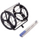Машина-кошик для збору тенісних м'ячів TENNIS BALL CART на 60 м'ячів TELOON T115-60 чорний
