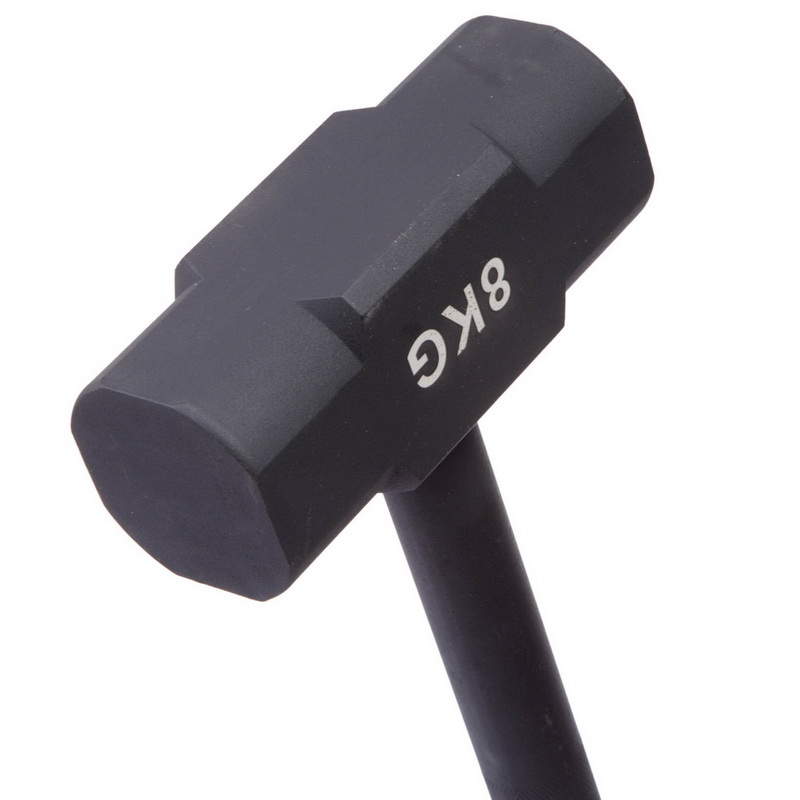 Кувалда сталевий молот для кросфіту GYM HAMMER Zelart TA-0924-8 8кг чорний