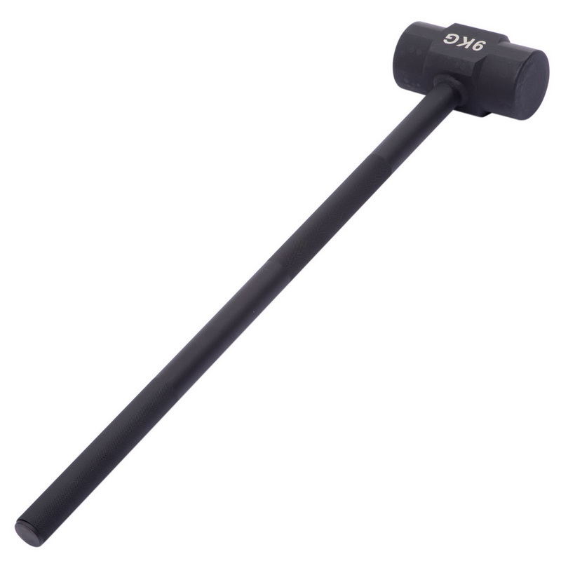 Кувалда сталевий молот для кросфіту GYM HAMMER Zelart TA-0924-9 9кг чорний