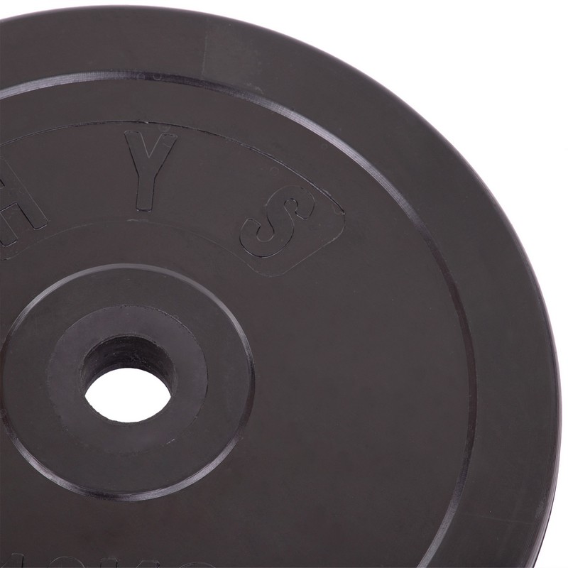 Млинці диски гумові SHUANG CAI SPORTS TA-1445-10S 30мм 10кг чорний