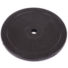Млинці диски гумові SHUANG CAI SPORTS TA-1446-15S 30мм 15кг чорний