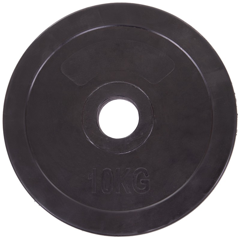 Млинці диски гумові SHUANG CAI SPORTS TA-1447-10B 52мм 10кг чорний