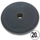 Млинці диски гумові SHUANG CAI SPORTS TA-1449-20B 52мм 20кг чорний